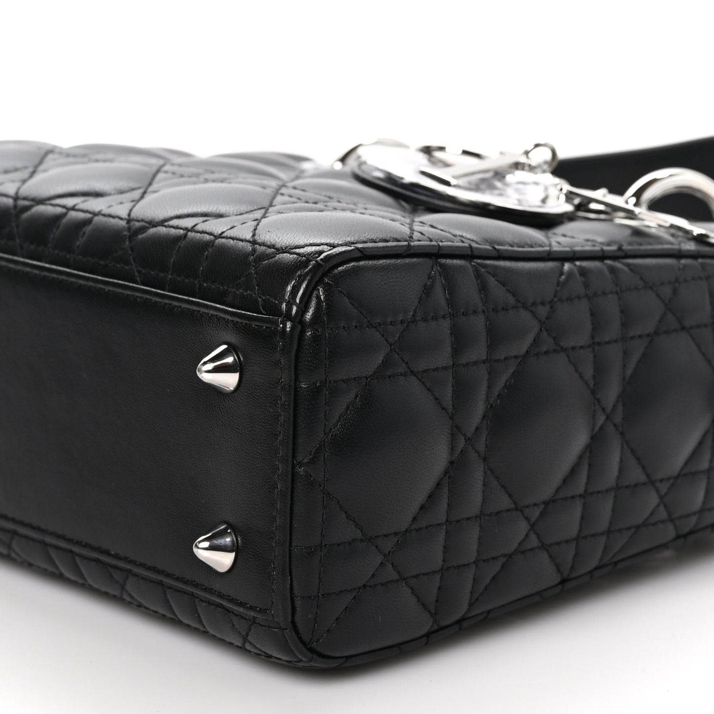Lambskin Cannage Small My ABCDior Lady Dior Black