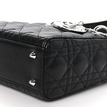 Christian Dior Lambskin Cannage Small My ABCDior Lady Dior Black 9 of 10