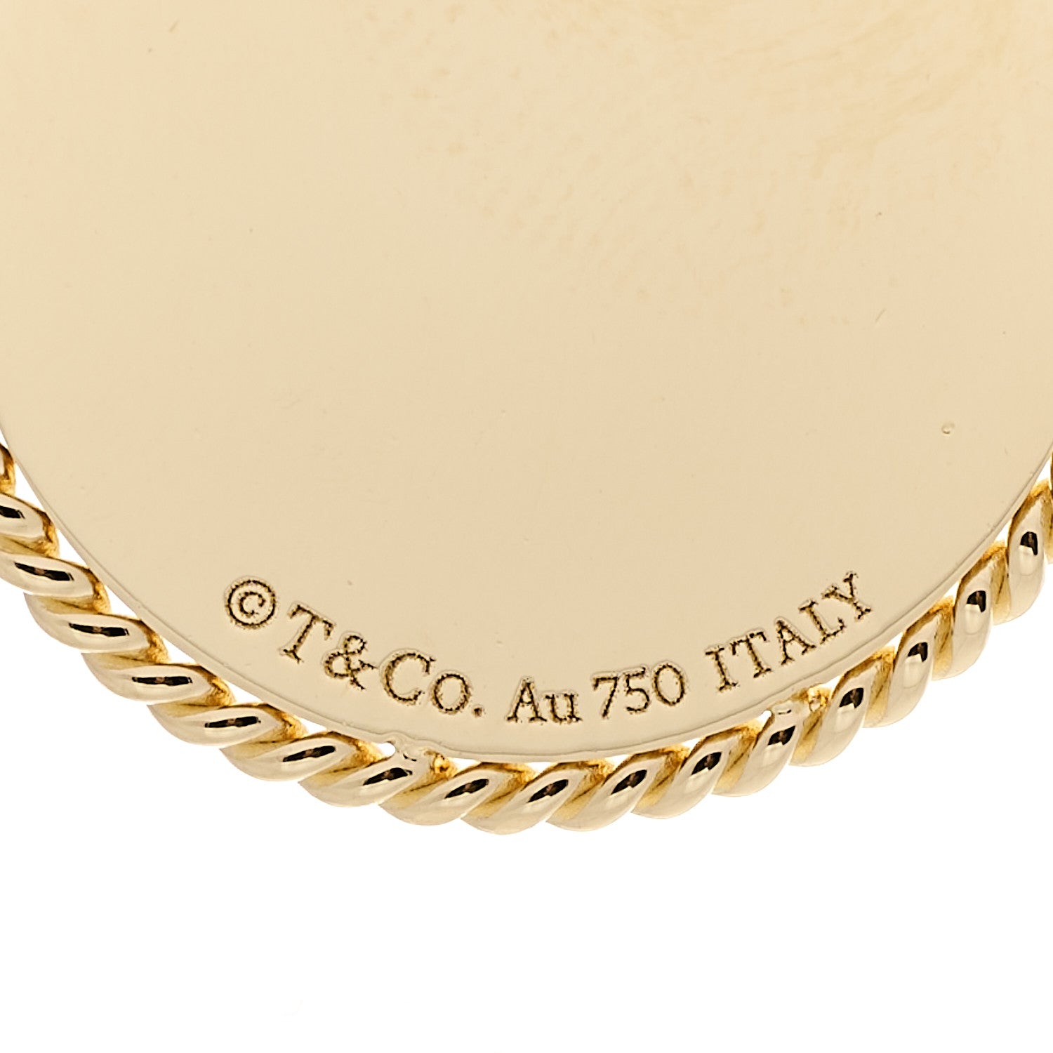 Tiffany 18K Yellow Gold Zodiac Aries Pendant 4 of 4