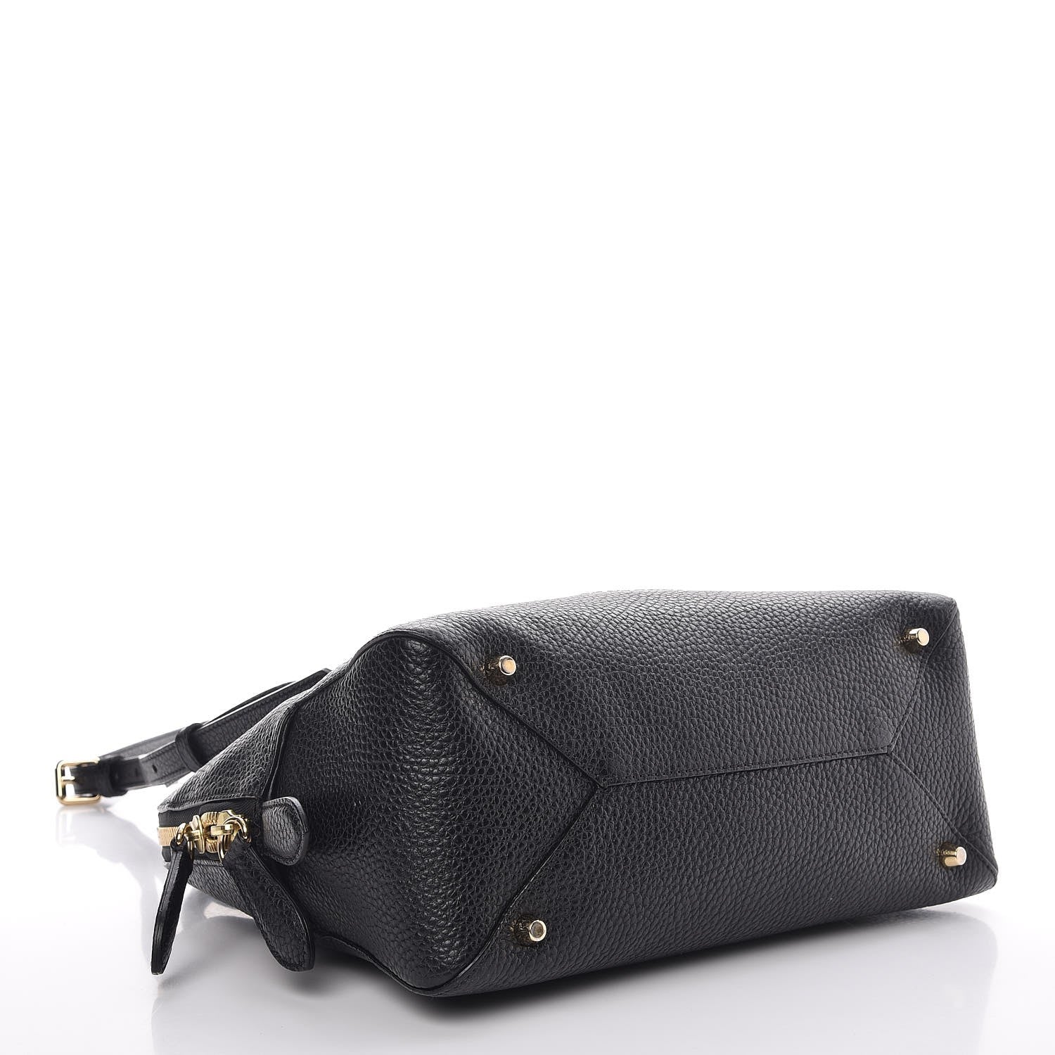 Burberry London Grainy Calfskin Small Greenwood Bowling Bag Black 4 of 14