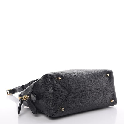 Burberry London Grainy Calfskin Small Greenwood Bowling Bag Black 4 of 14