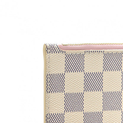 Louis Vuitton Damier Azur Neverfull MM GM Pochette Rose Ballerine 8 of 10