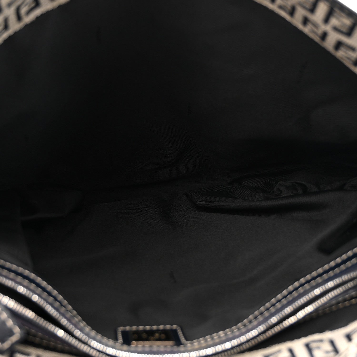 Fendi Zucchino Crossbody Messenger Bag Navy 5 of 16