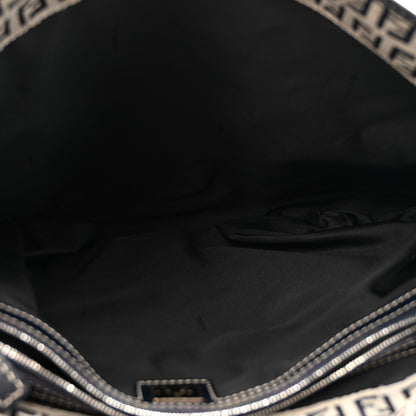 Fendi Zucchino Crossbody Messenger Bag Navy 5 of 16