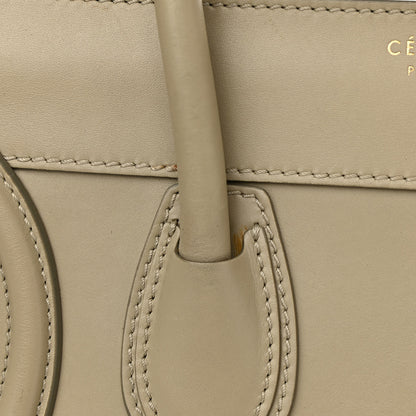 Celine Smooth Calfskin Mini Luggage Mastic 12 of 22