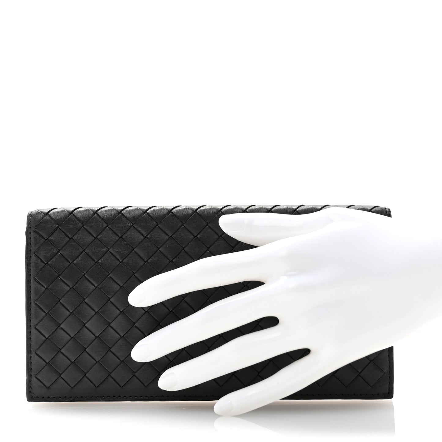 Nappa Intrecciato Long Wallet Black