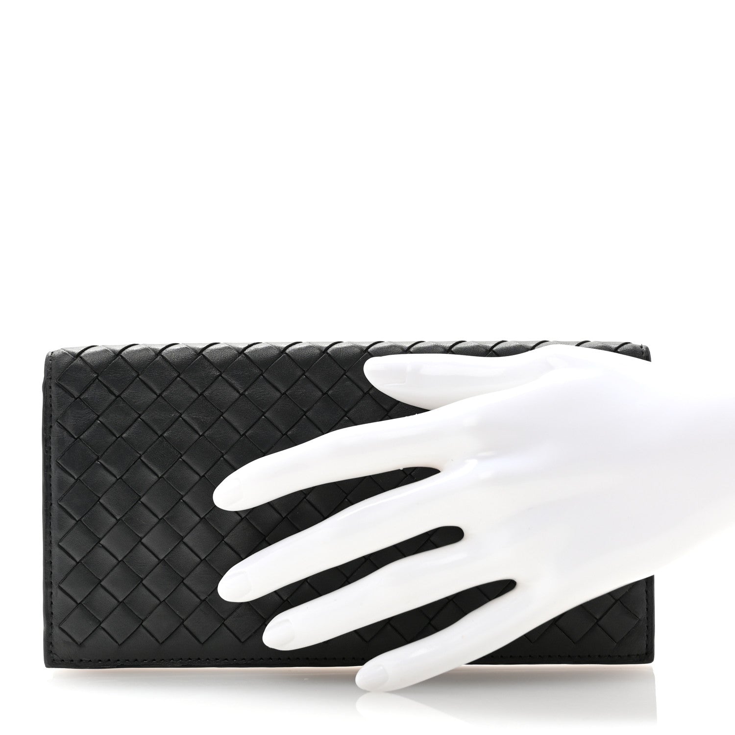 Bottega Veneta Nappa Intrecciato Long Wallet Black 2 of 8
