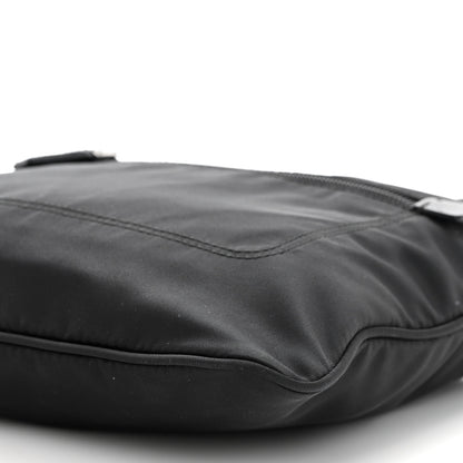 Prada Nylon Saffiano Flat Messenger Bag Black 8 of 9