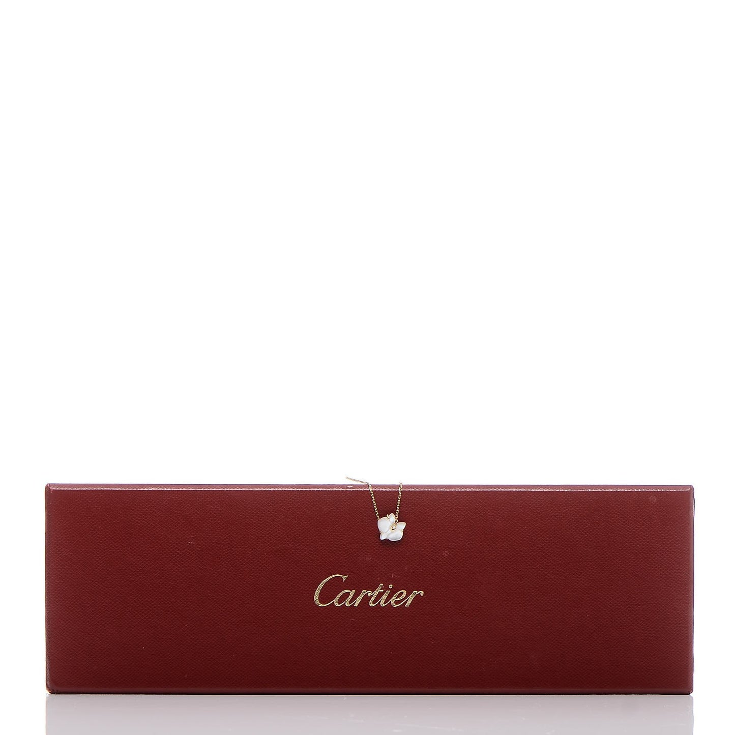 18K Yellow Gold Diamond White Mother of Pearl Caresse D'Orchidees Par Cartier Bracelet