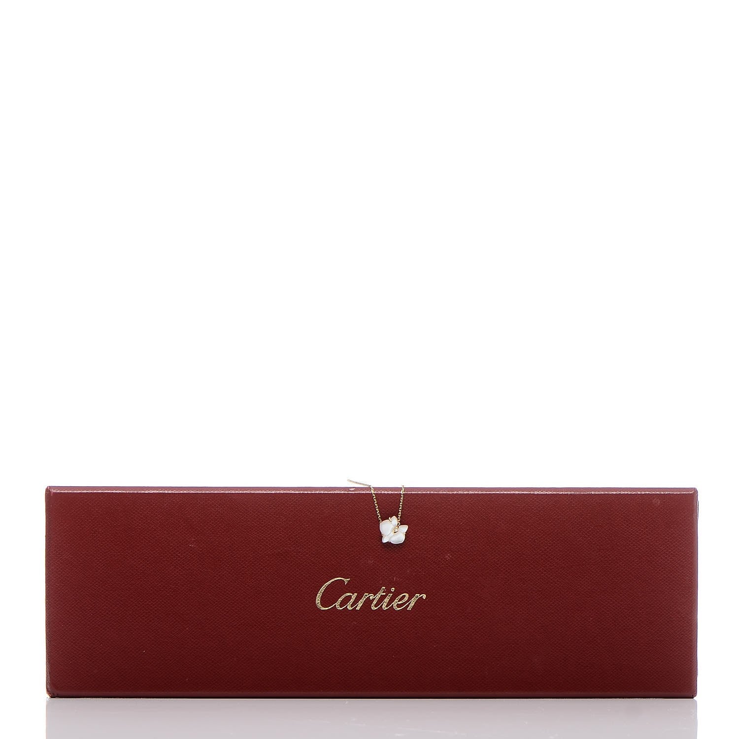 Cartier 18K Yellow Gold Diamond White Mother of Pearl Caresse D'Orchidees Par Cartier Bracelet 5 of 5