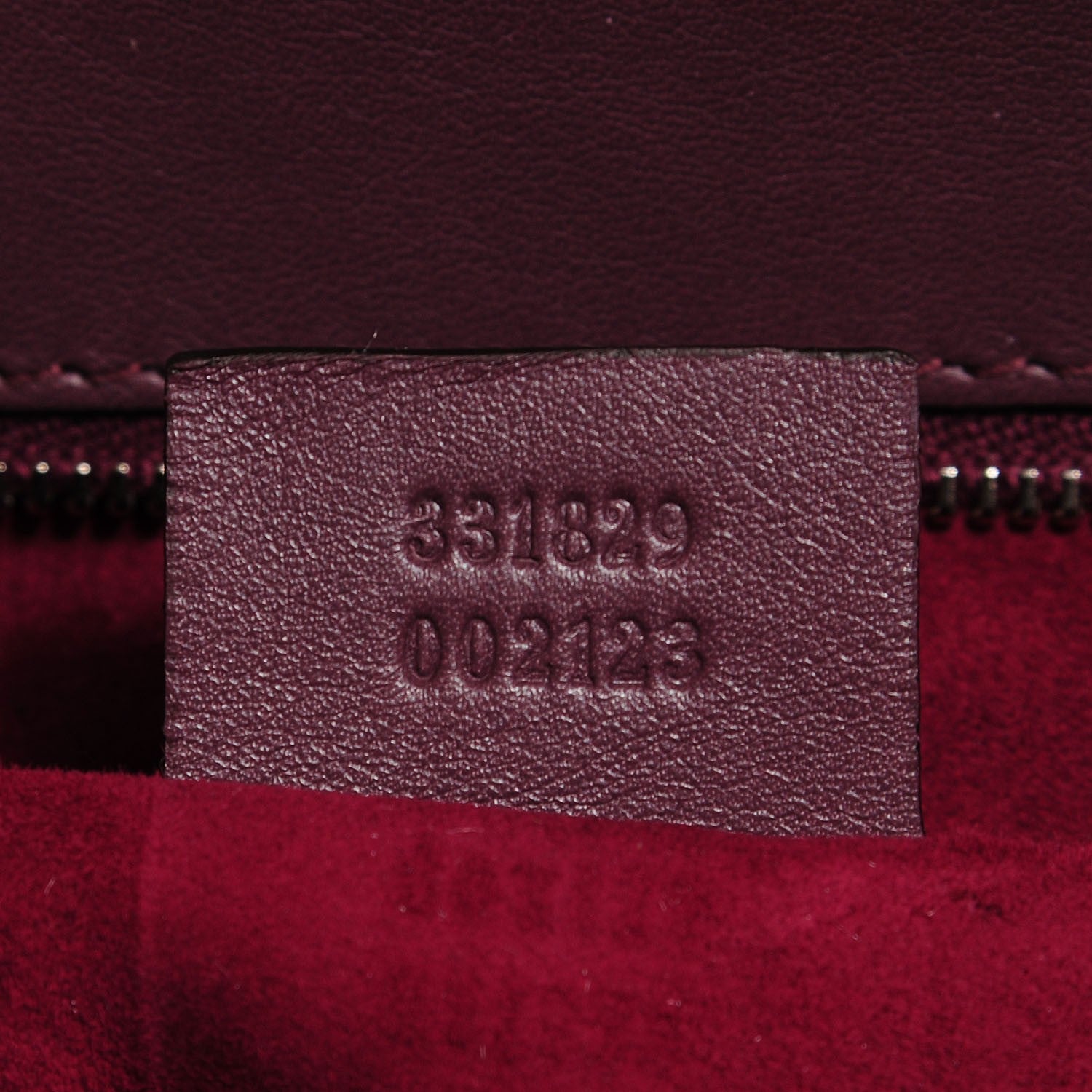 Gucci Regent Calfskin Bamboo Large Lady Lock Top Handle Bag Red Orchid 7 of 7
