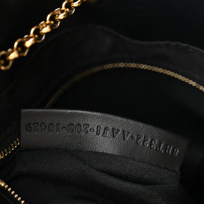 Fendi Vitello Grace King Karligraphy Chain Bucket Bag Black Bisquit 7 of 13