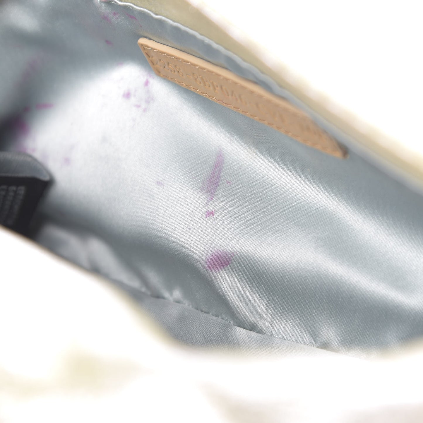 Metallic Calfskin Mia Pochette Silver