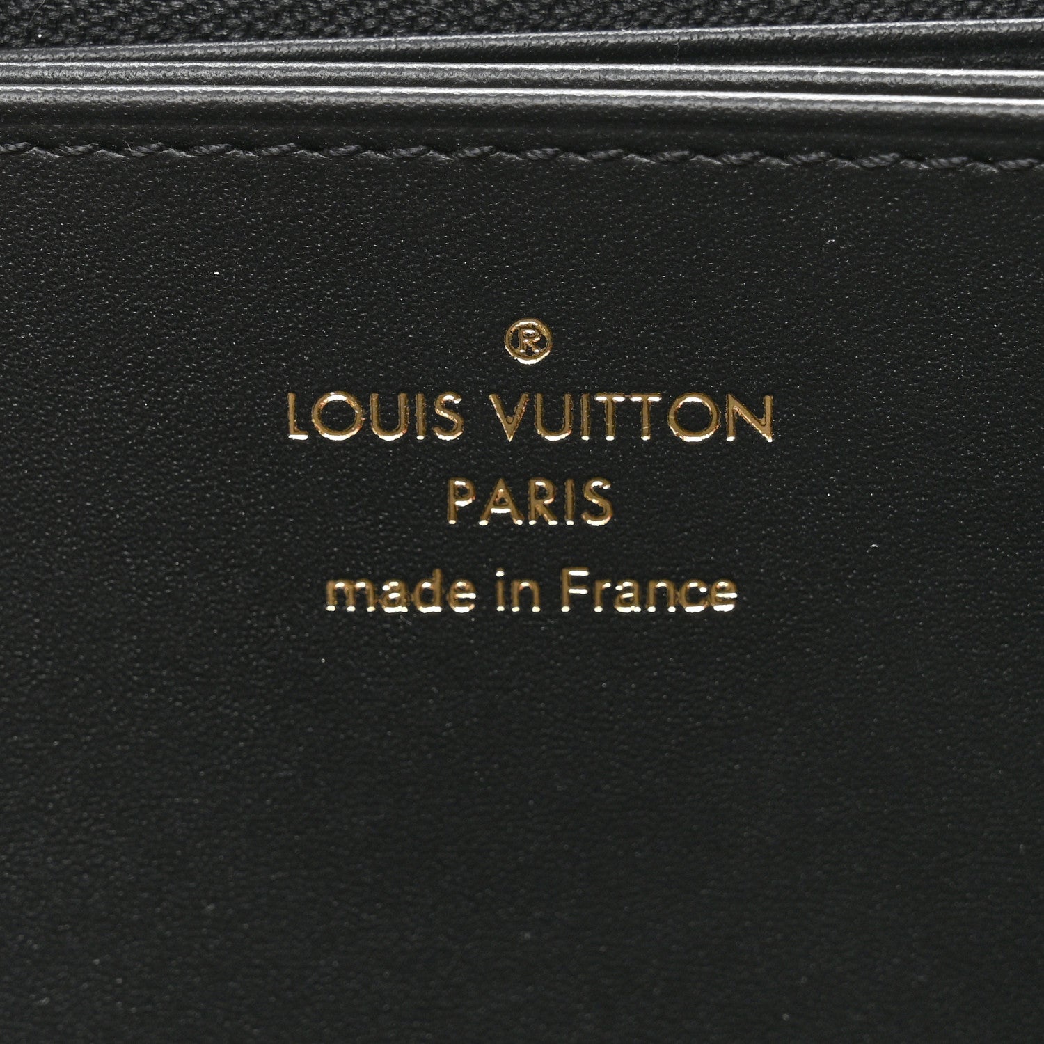 Louis Vuitton Calfskin Nanogram Embossed Zippy Wallet Black 6 of 7