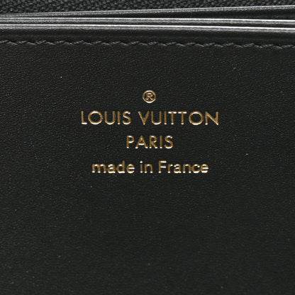 Louis Vuitton Calfskin Nanogram Embossed Zippy Wallet Black 6 of 7