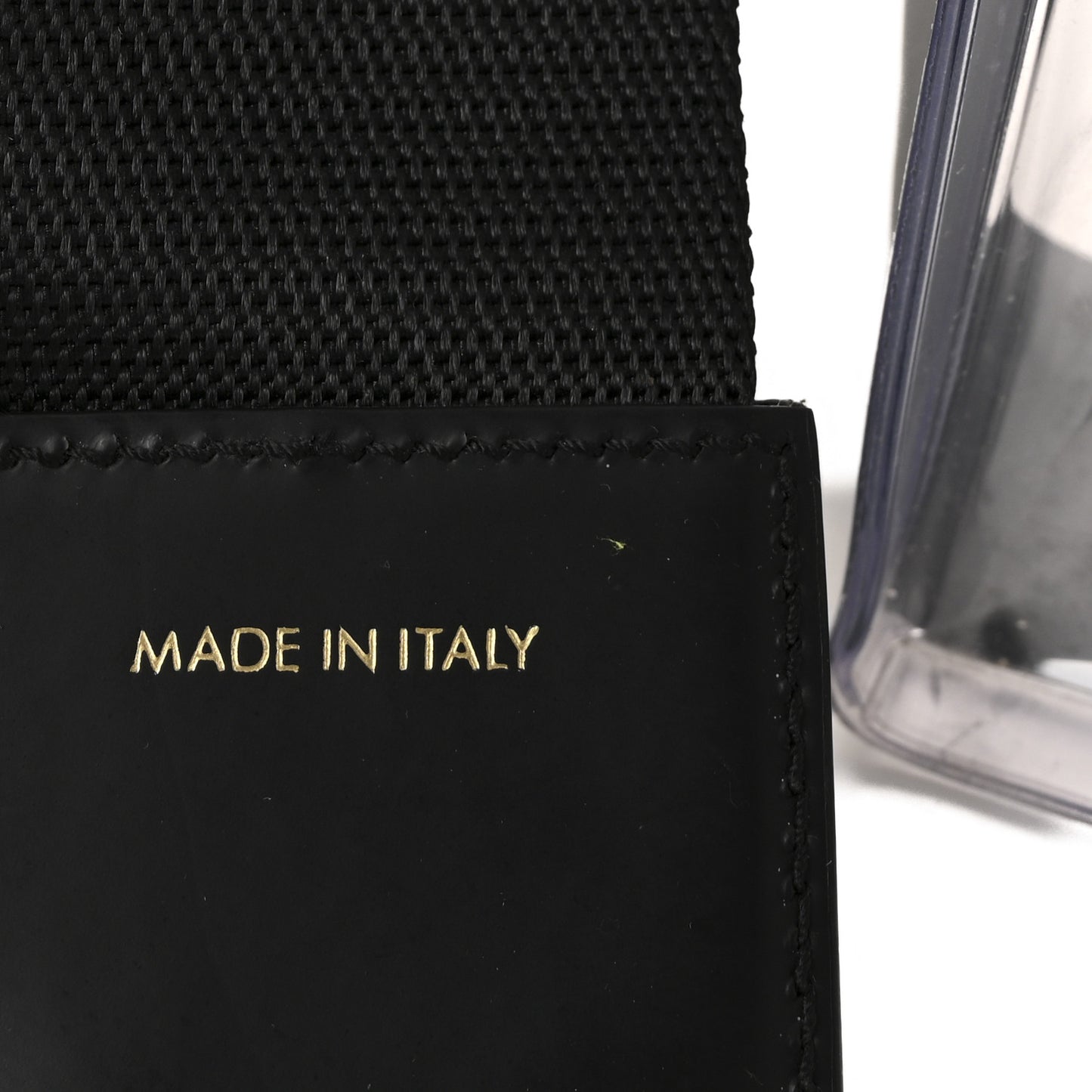 PVC Street Shopping Logo Tote Black