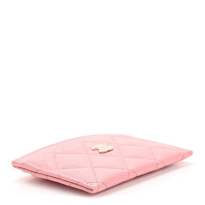 Chanel Caviar Quilted Card Holder Light Pink 4 of 9