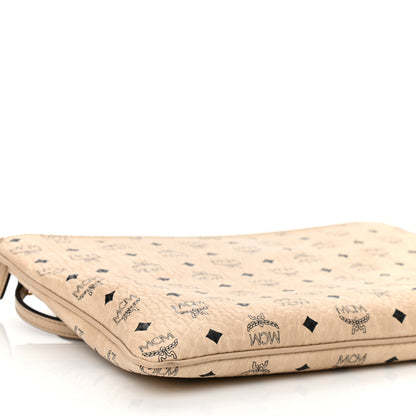 MCM Visetos Original Medium Pouch Beige 9 of 10