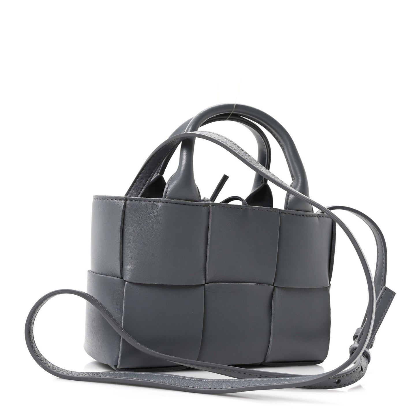 Nappa Maxi Intrecciato Mini Arco Tote Thunder