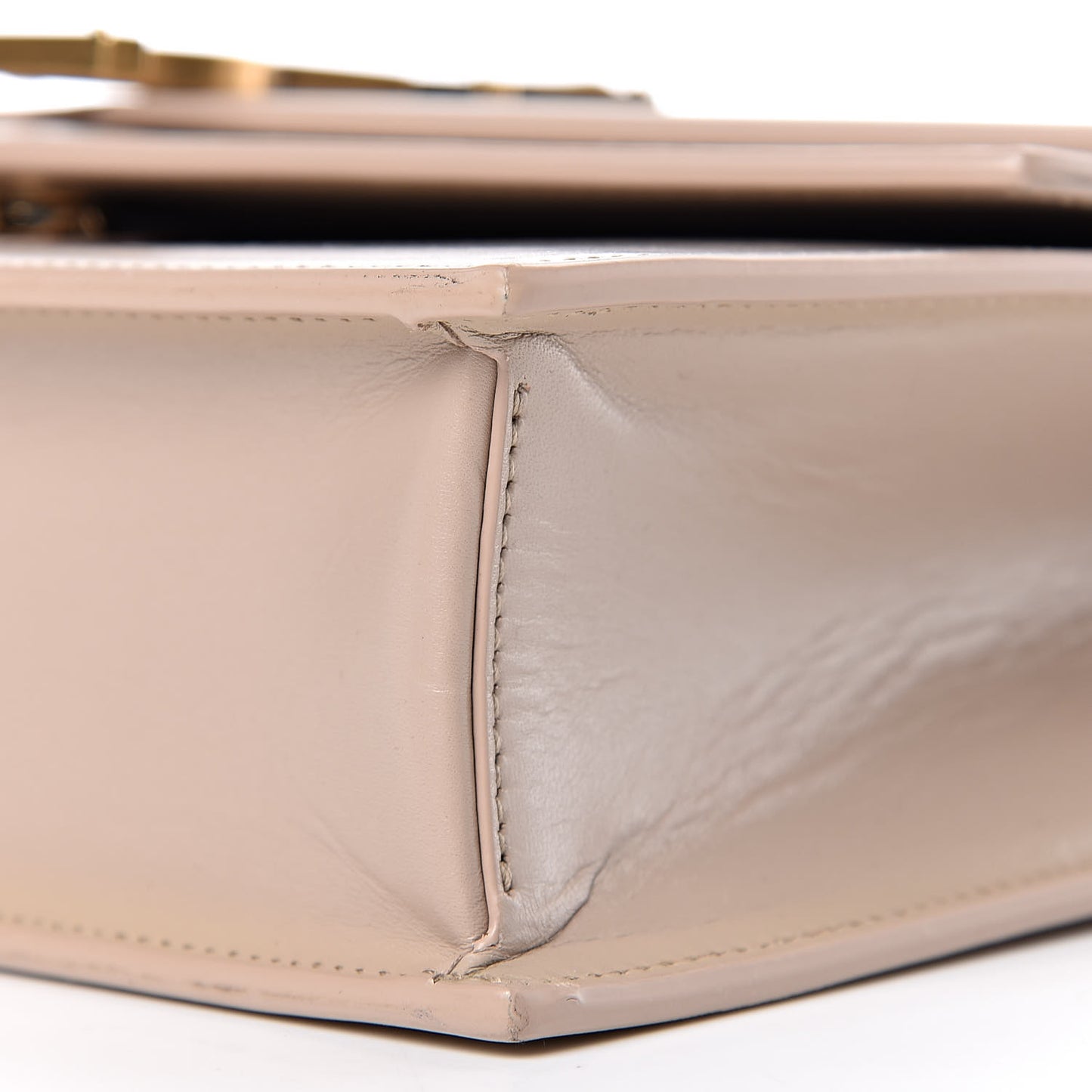 Smooth Calfskin Monogram Medium Sulpice Shoulder Bag Nude