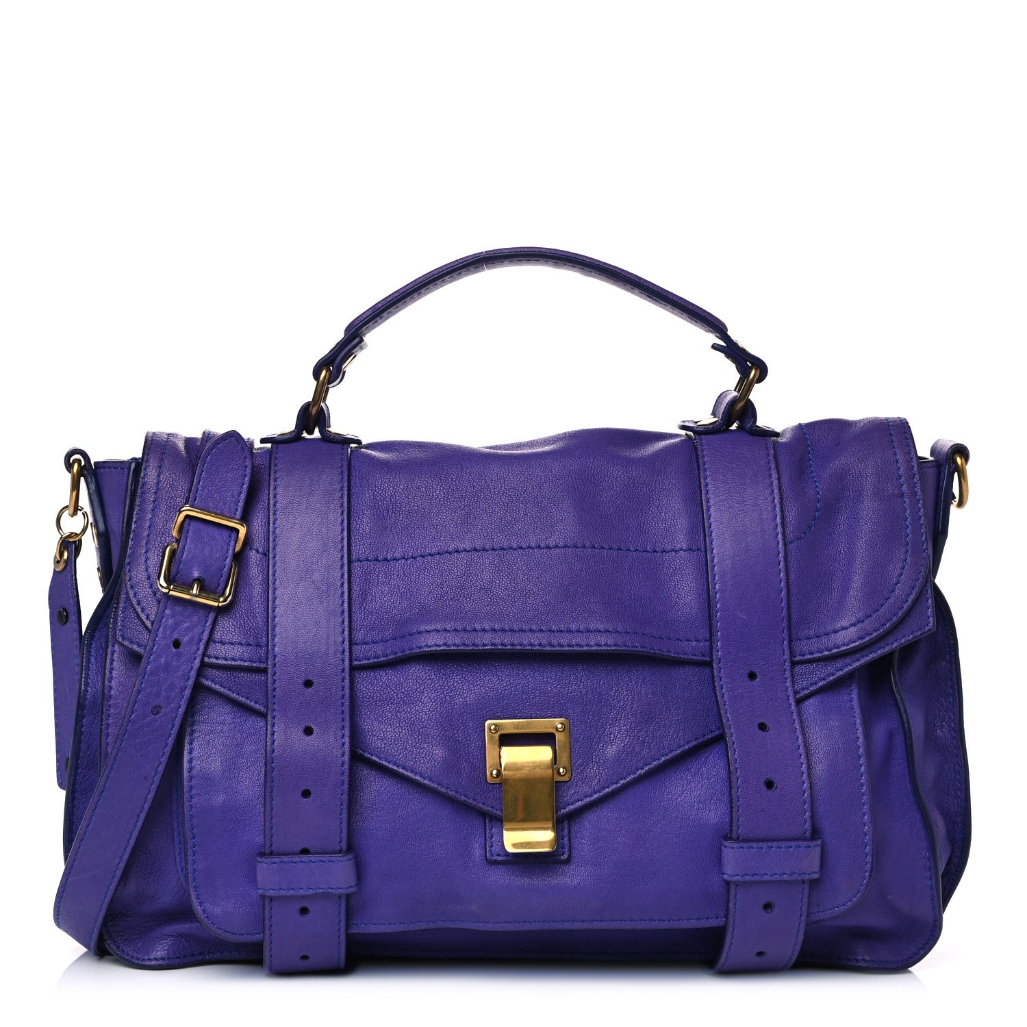 Proenza Schouler Lambskin Medium PS1 Satchel Purple Rain 1 of 20