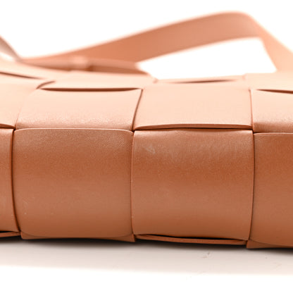 Bottega Veneta Lambskin Maxi Intrecciato Cassette Camera Bag Caramel 10 of 12