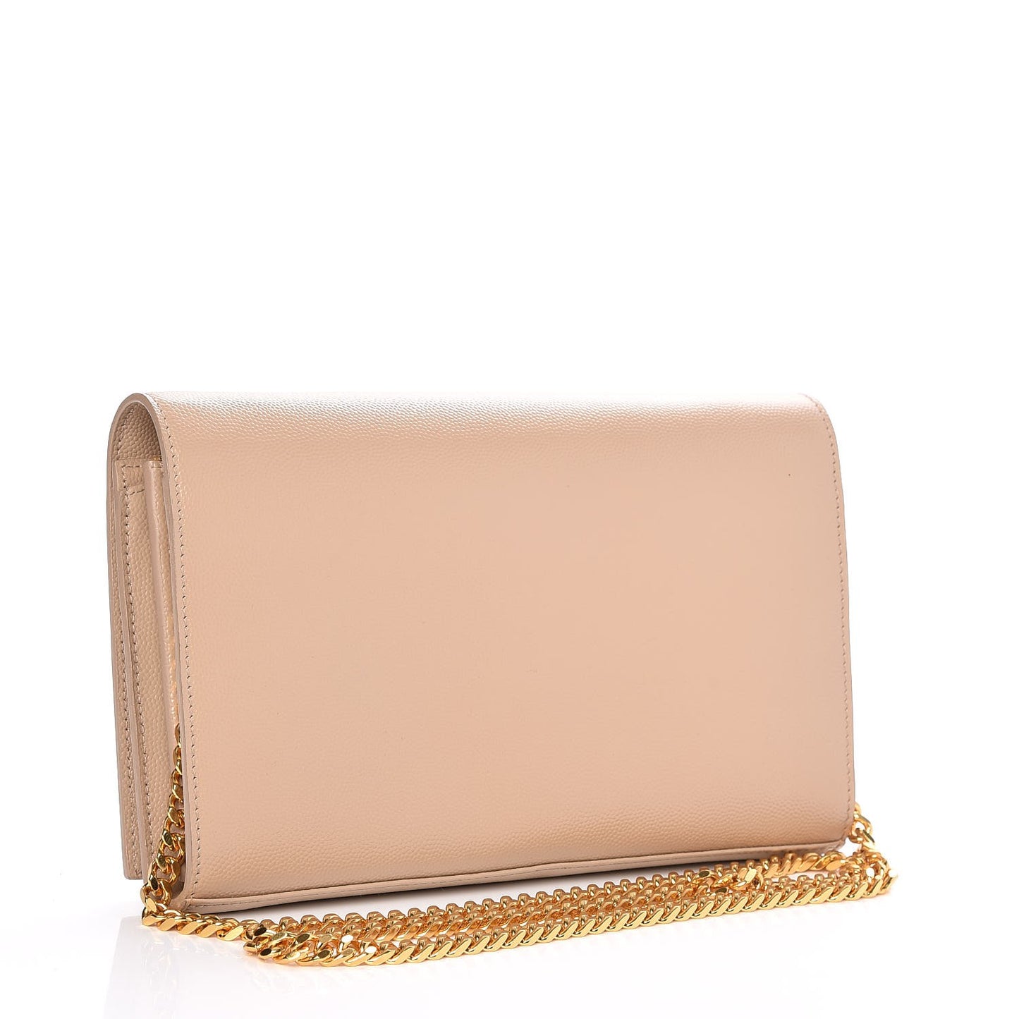 Grain De Poudre Monogram Chain Wallet Dark Beige