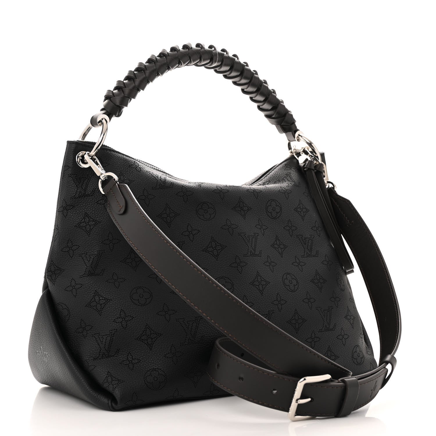 Louis Vuitton Mahina Beaubourg Hobo MM Black 3 of 12