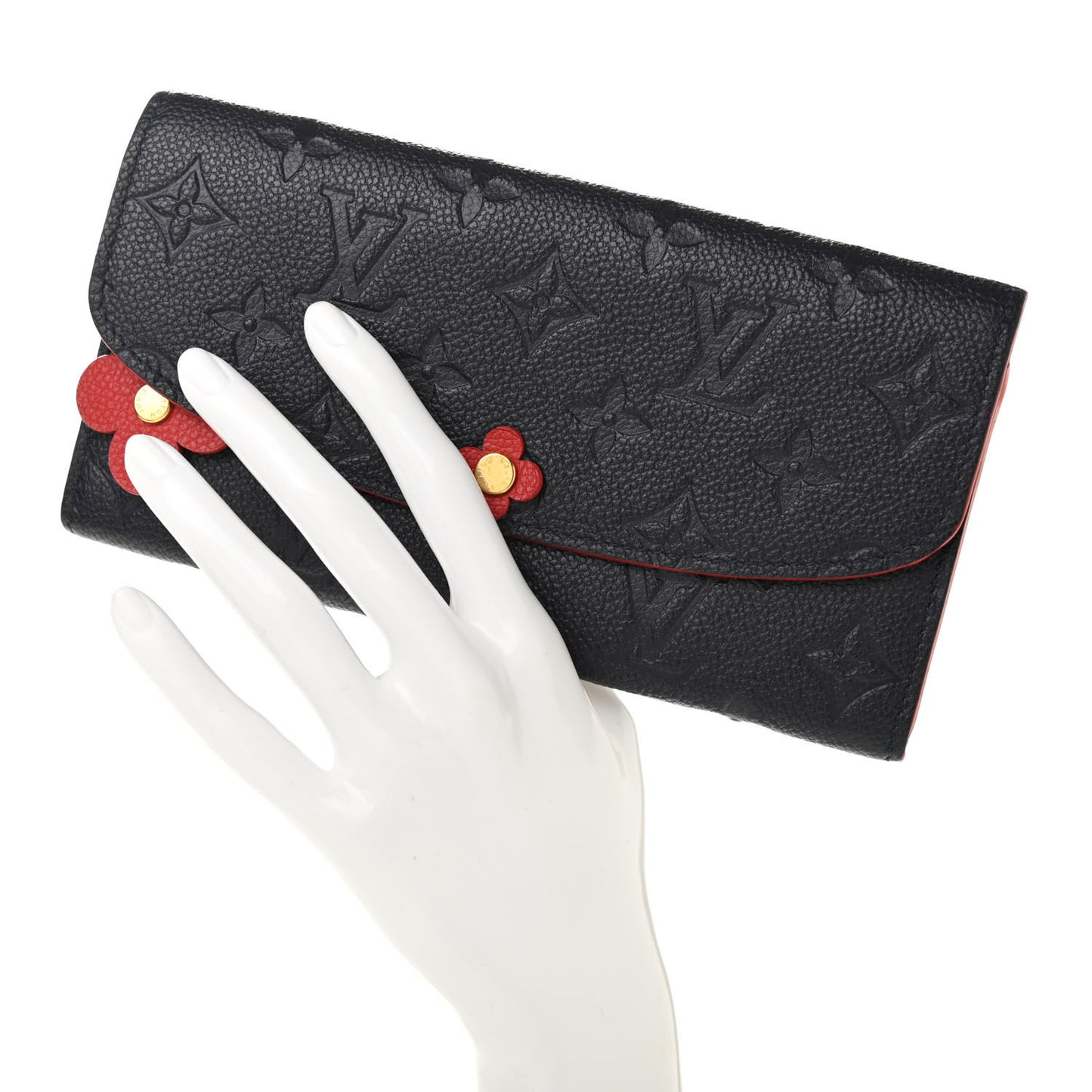 Empreinte Bloom Flower Emilie Wallet Marine Rouge