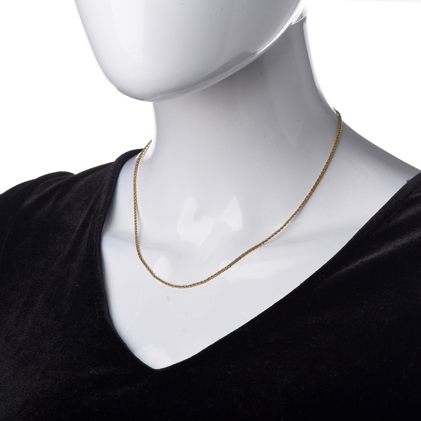 Metal Initials Necklace Gold