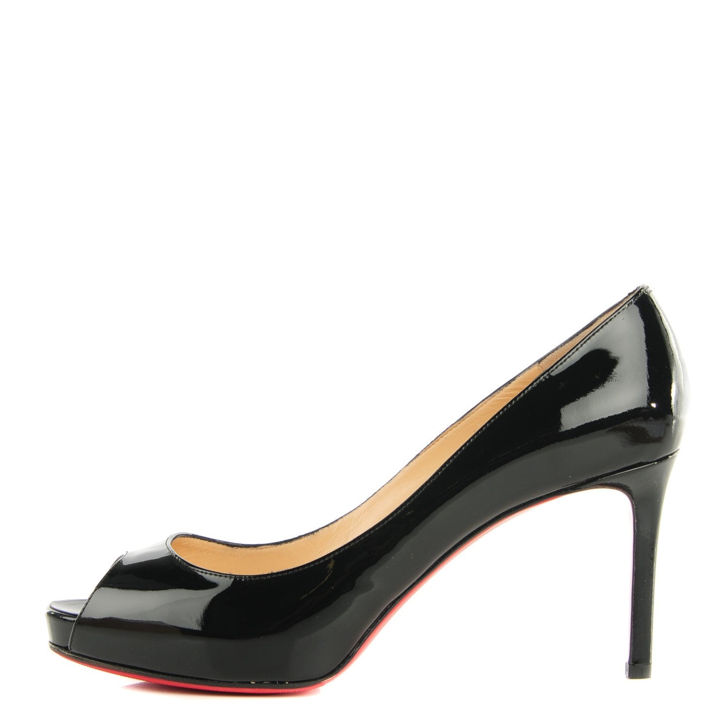 Christian Louboutin Patent No Matter 85 Pumps 39 Black 1 of 13