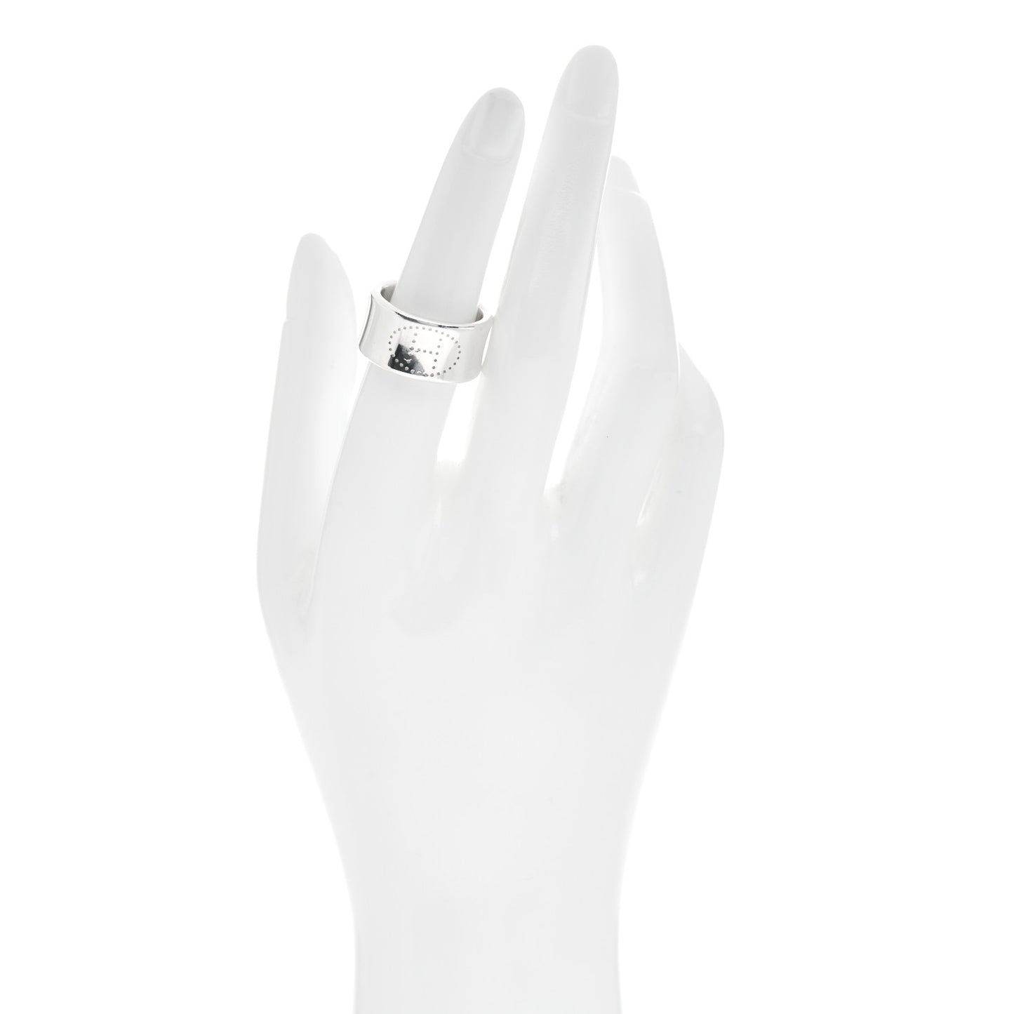 Sterling Silver GM Eclipse Ruban Ring 53 6.25