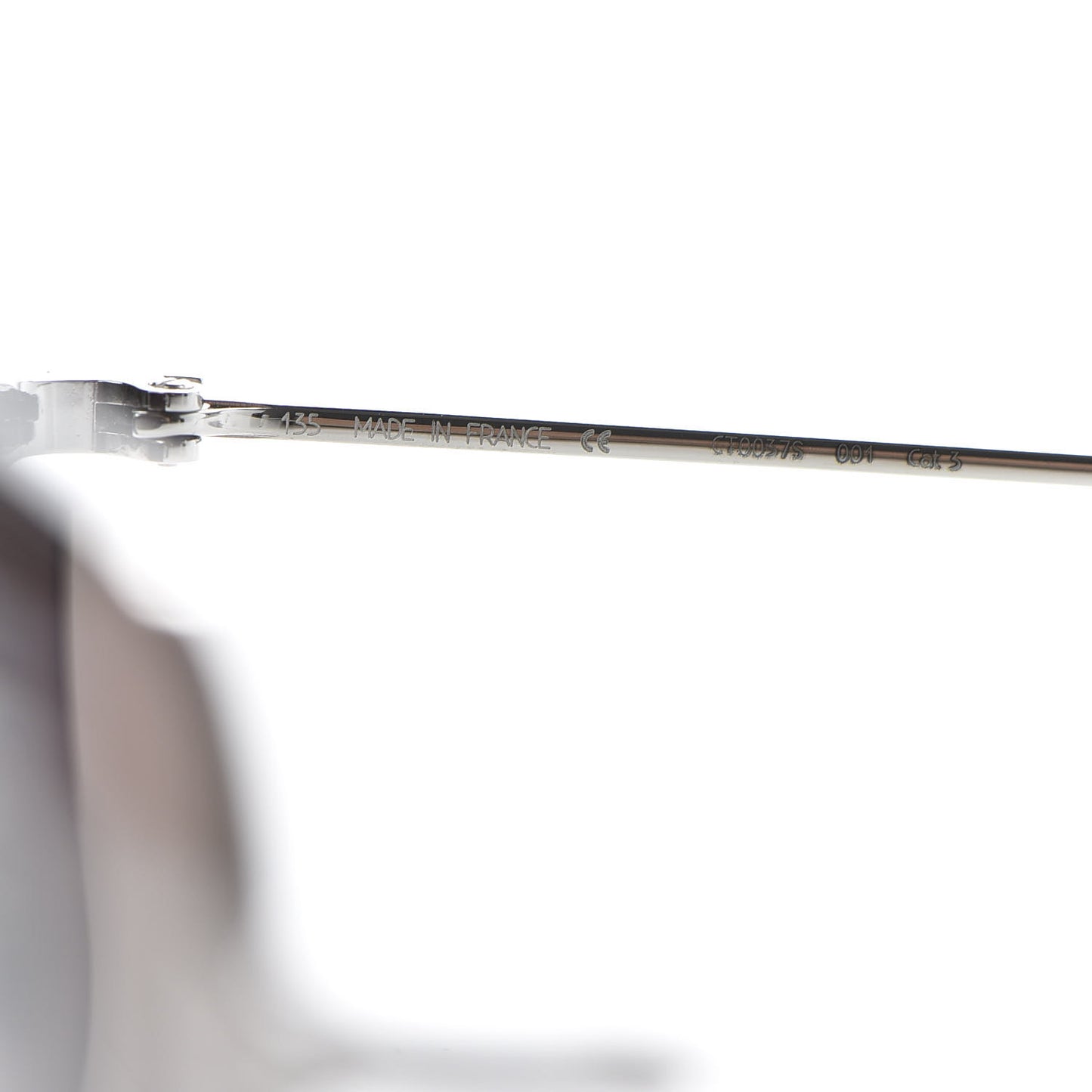 Ruthenium Santos De Aviator Sunglasses Grey