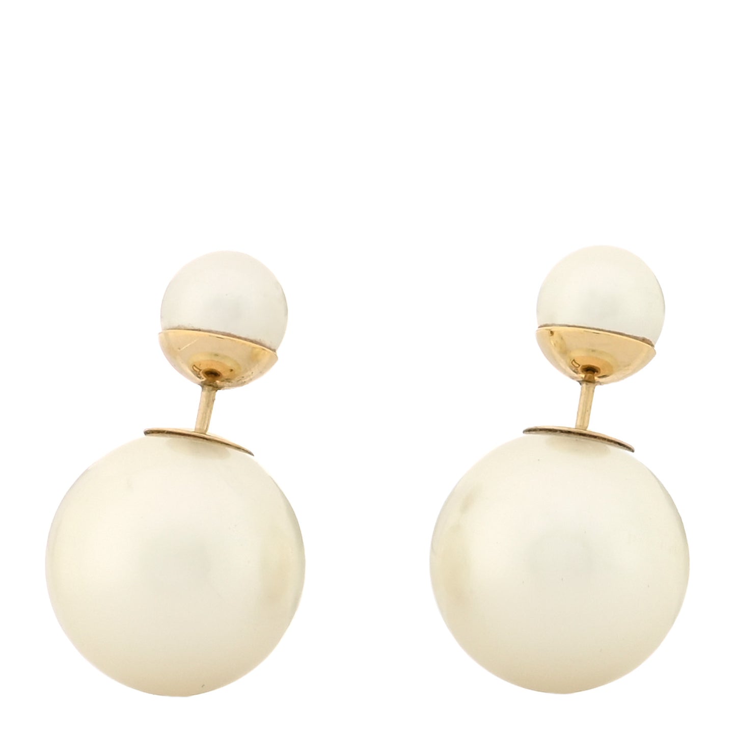 Pearl Mise En Dior Tribal Earrings Gold