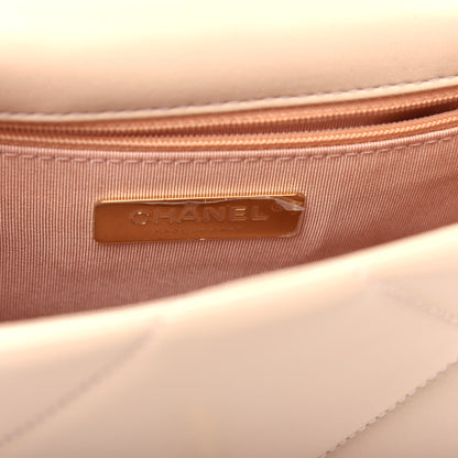 Chanel Lambskin Quilted Medium Chanel 19 Flap Beige 6 of 10