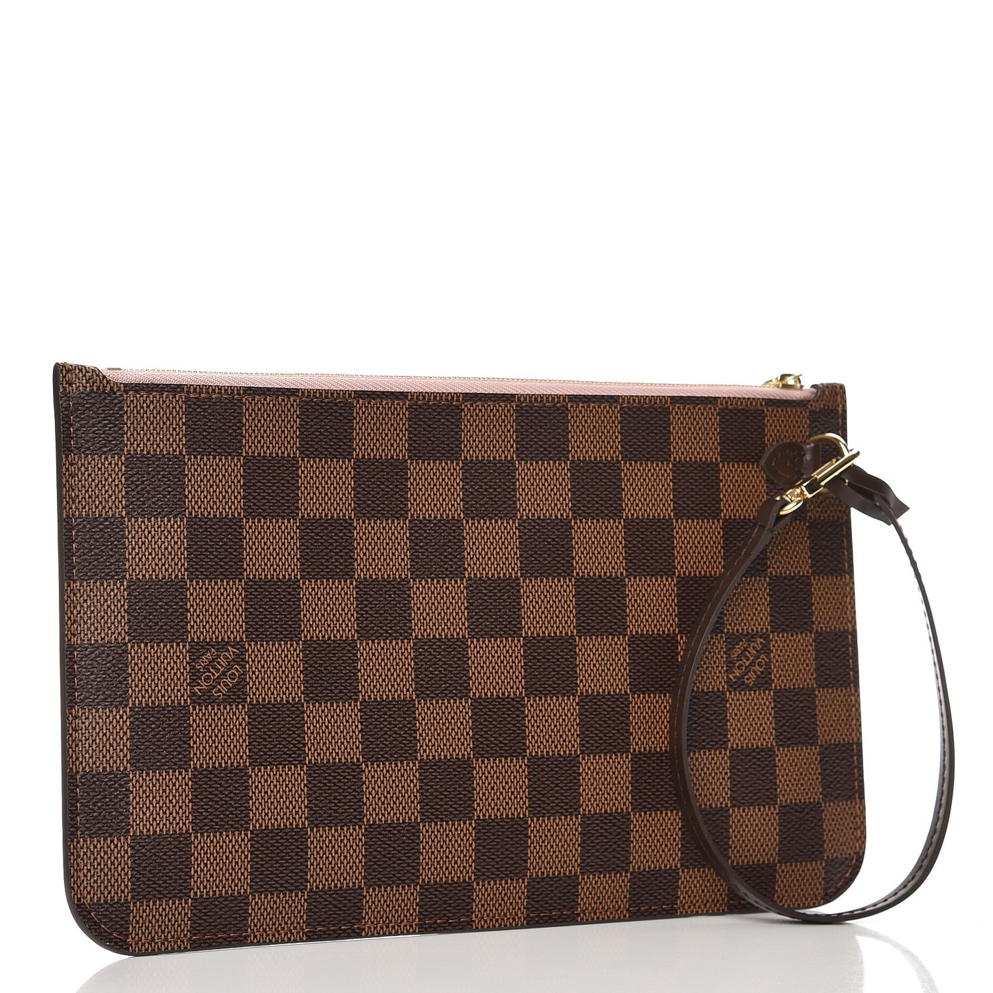 Damier Ebene Neverfull MM GM Pochette Rose Ballerine