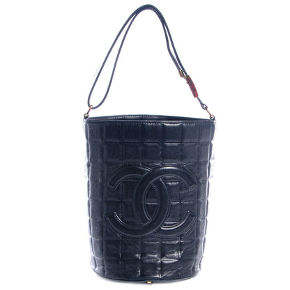Chanel Lambskin Chocolate Bar CC Handbag Black 1 of 7