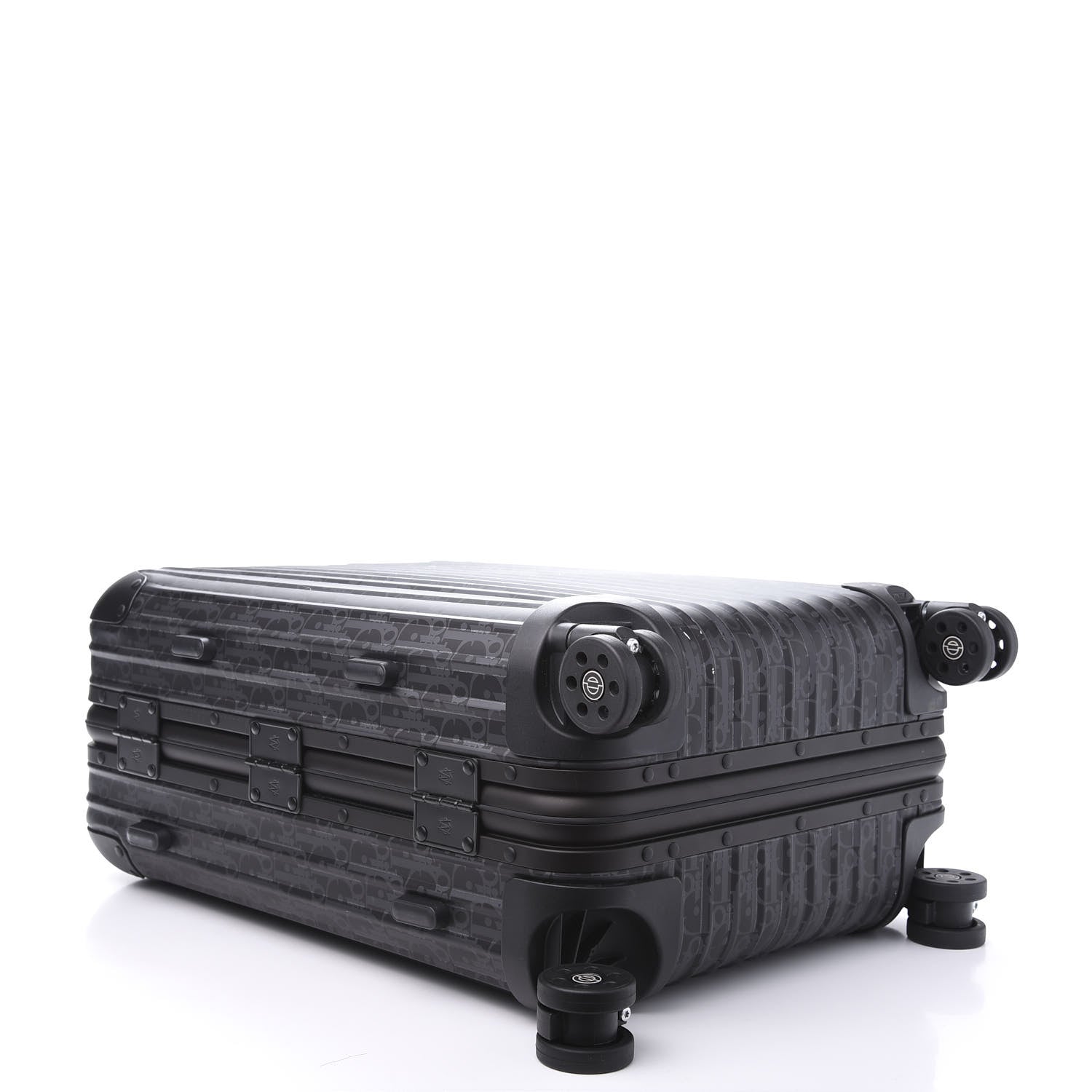 Christian Dior X RIMOWA Aluminum Zucca Print Roll Away Carry On Luggage 5 of 13