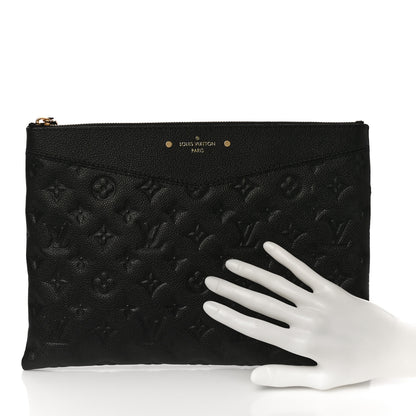 Louis Vuitton Empreinte Daily Pouch Black 2 of 9