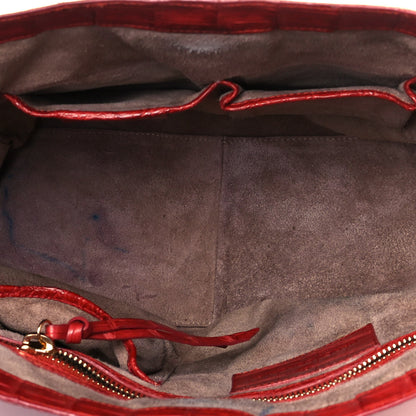 Nancy Gonzalez Crocodile Tote Orange 4 of 10