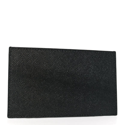 Saint Laurent Grain De Poudre Calfskin Uptown Card Holder Black 3 of 6