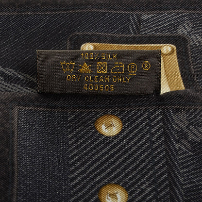 Louis Vuitton Silk Monogram New Denim Bandeau Black 5 of 5
