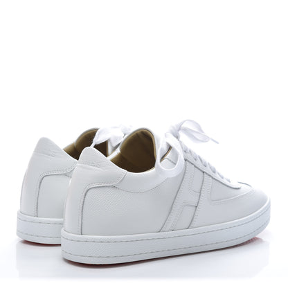 Hermes Epsom Womens Boomerang Sneakers 37 White 4 of 10