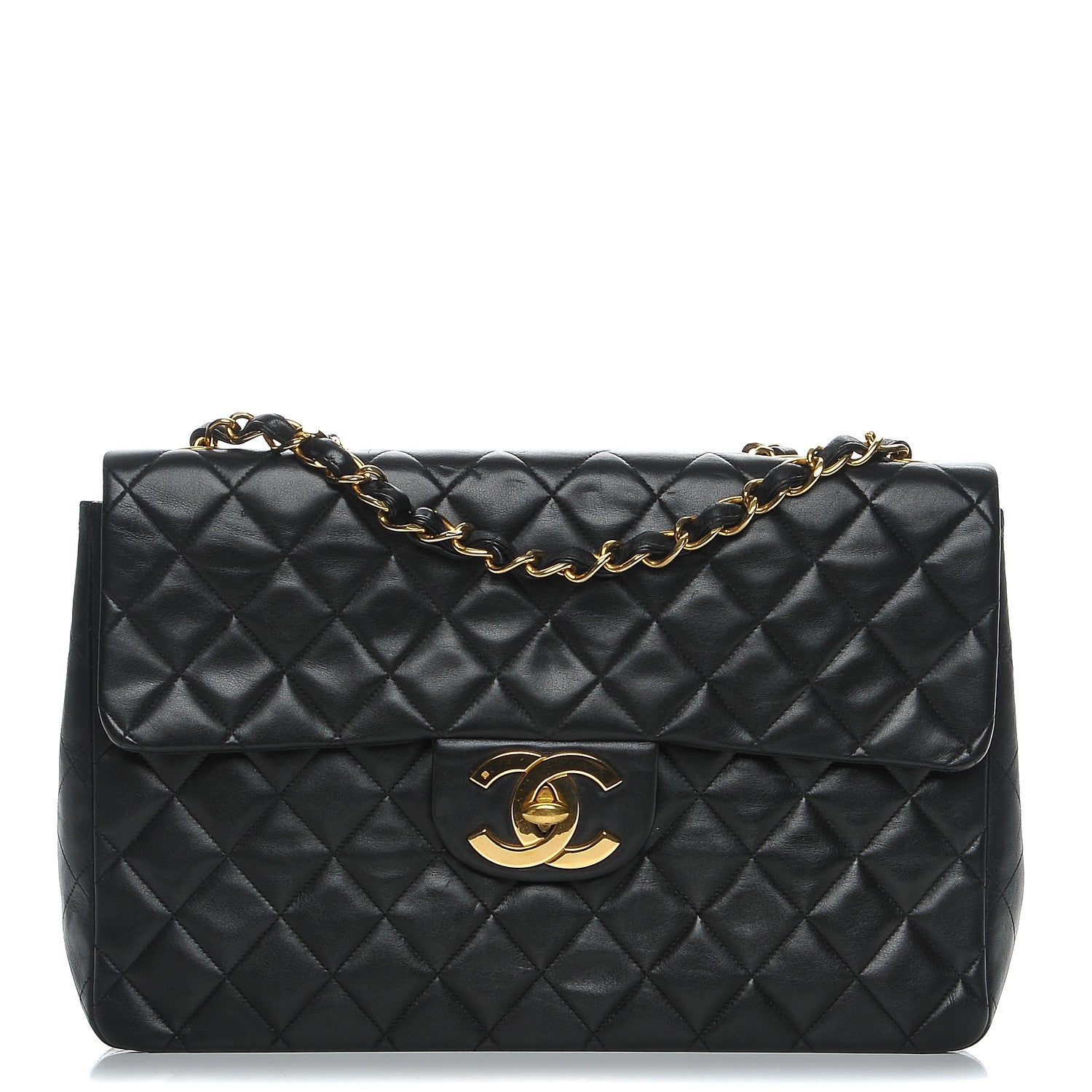 Chanel Lambskin XL Jumbo Flap Black 1 of 12