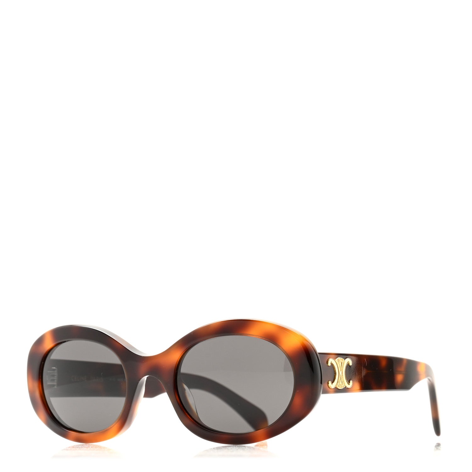 Celine Acetate Triomphe 01 Sunglasses CL 40194U Tortoise 1 of 7