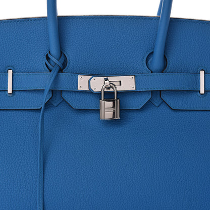 Hermes Togo Verso Birkin 35 Bleu Zanzibar Malachite 32 of 37