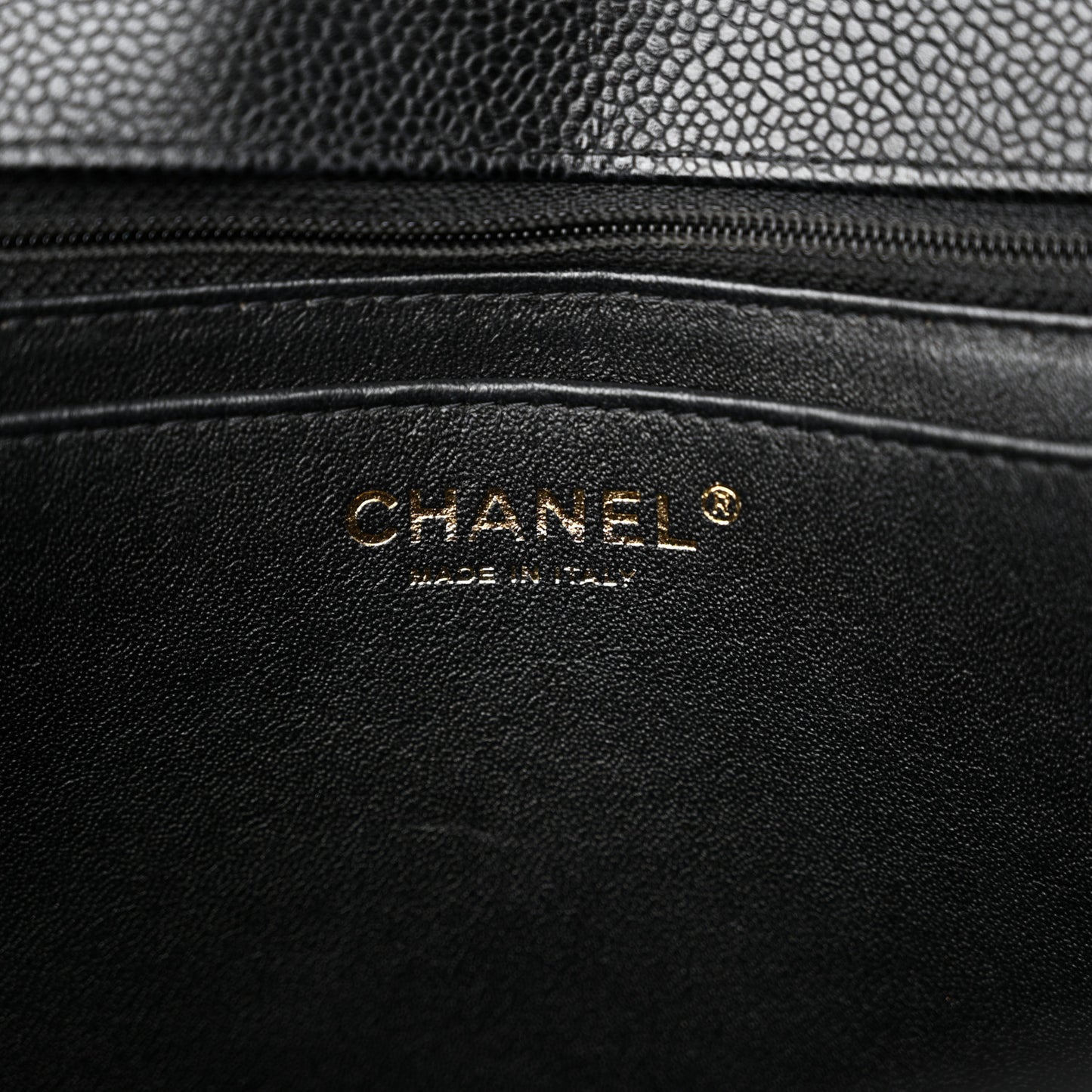 Caviar Maxi Single Flap Black