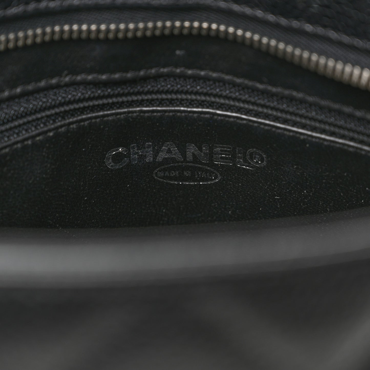 Caviar Quilted Medallion Tote Black