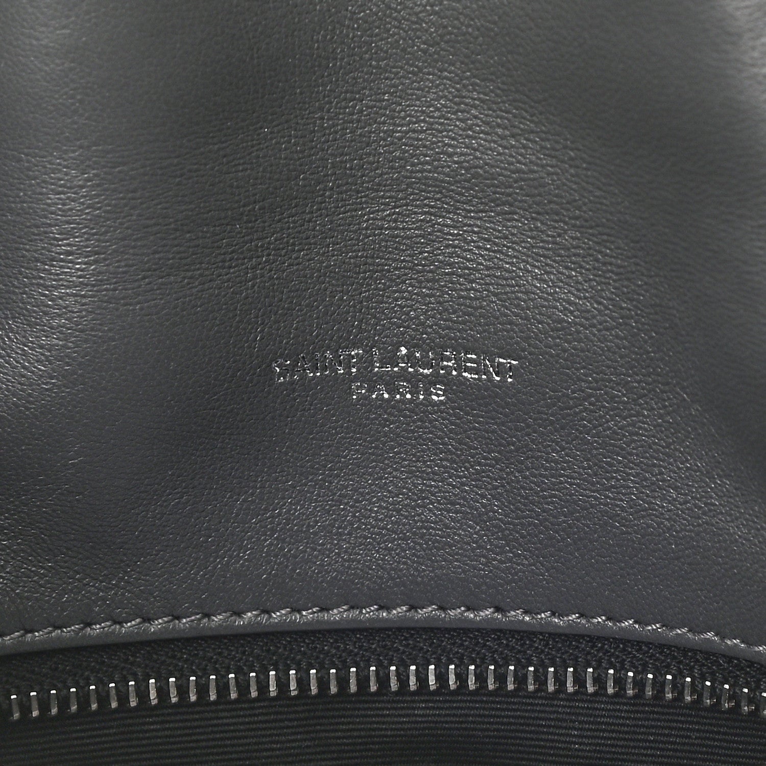 Saint Laurent Lambskin Quilted Toy Loulou Puffer Monogram Chain Satchel Storm 7 of 9