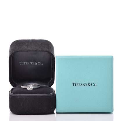Tiffany Platinum Diamond .94ct Princess Grace Engagement Ring 54.5 7 8 of 8